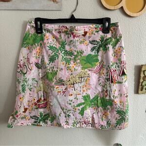 Larry Levine Illustrated Mini Skirt 10